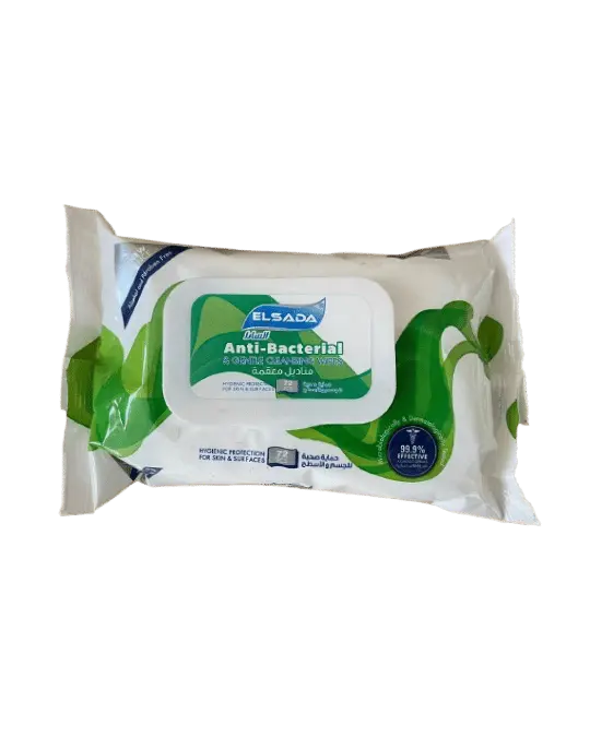 Elsada Anti-Bacterial Wipes 72 Sheets