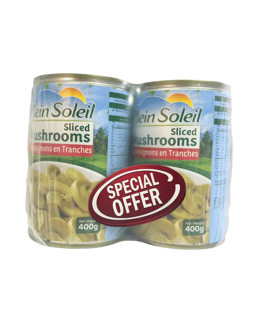 Promo P(2) Sliced Mushrooms Plein Soleil 400 g