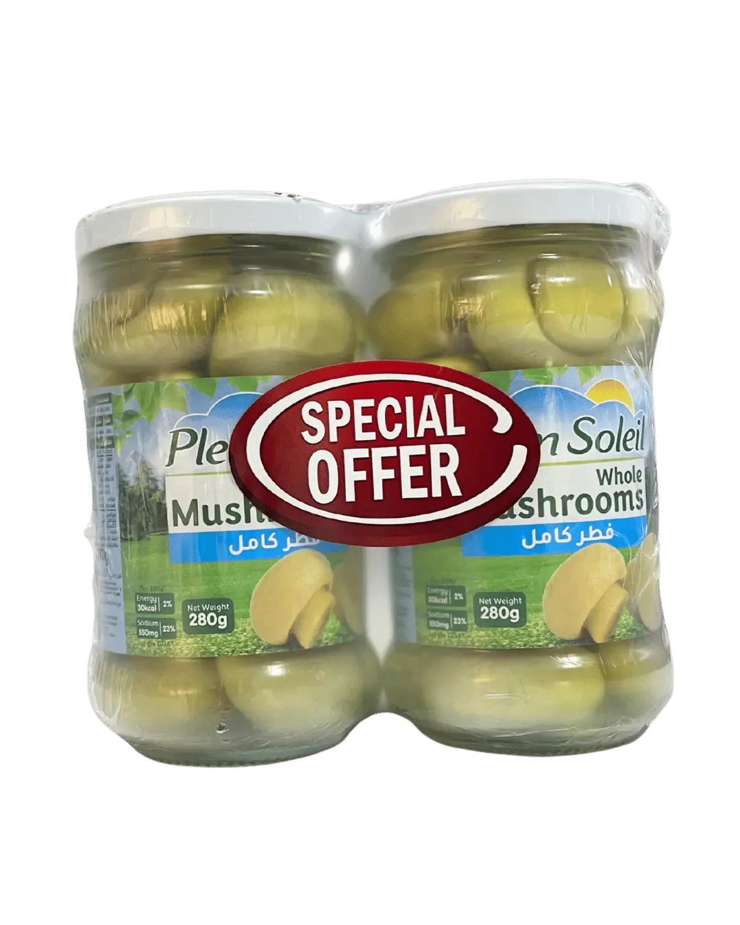 Promo P(2) Whole Mushrooms Plein Soleil 280G