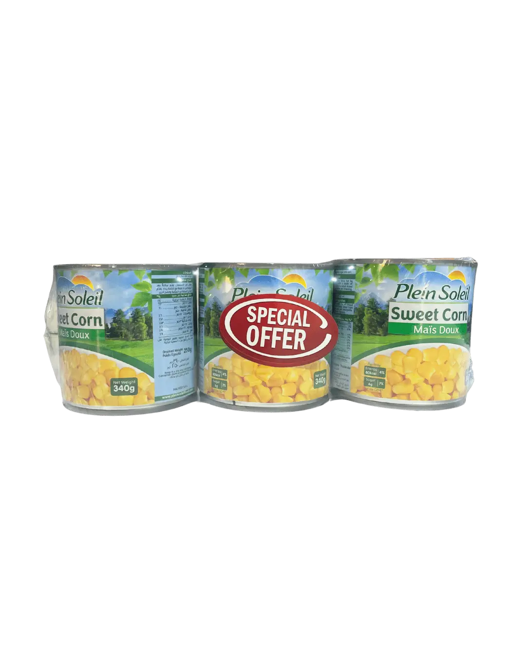 Promo P (3) Sweet Corn Plein Soleil 340 g