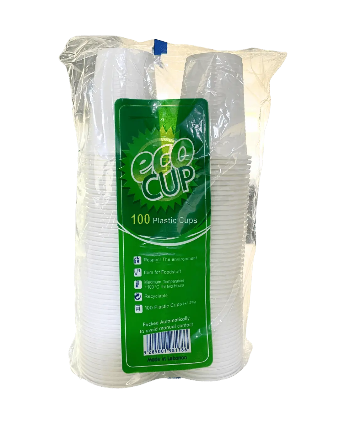 Plastic Cups Eco 100 Pcs