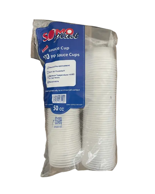 Sauce cups with cover sp 50 cc pack 100